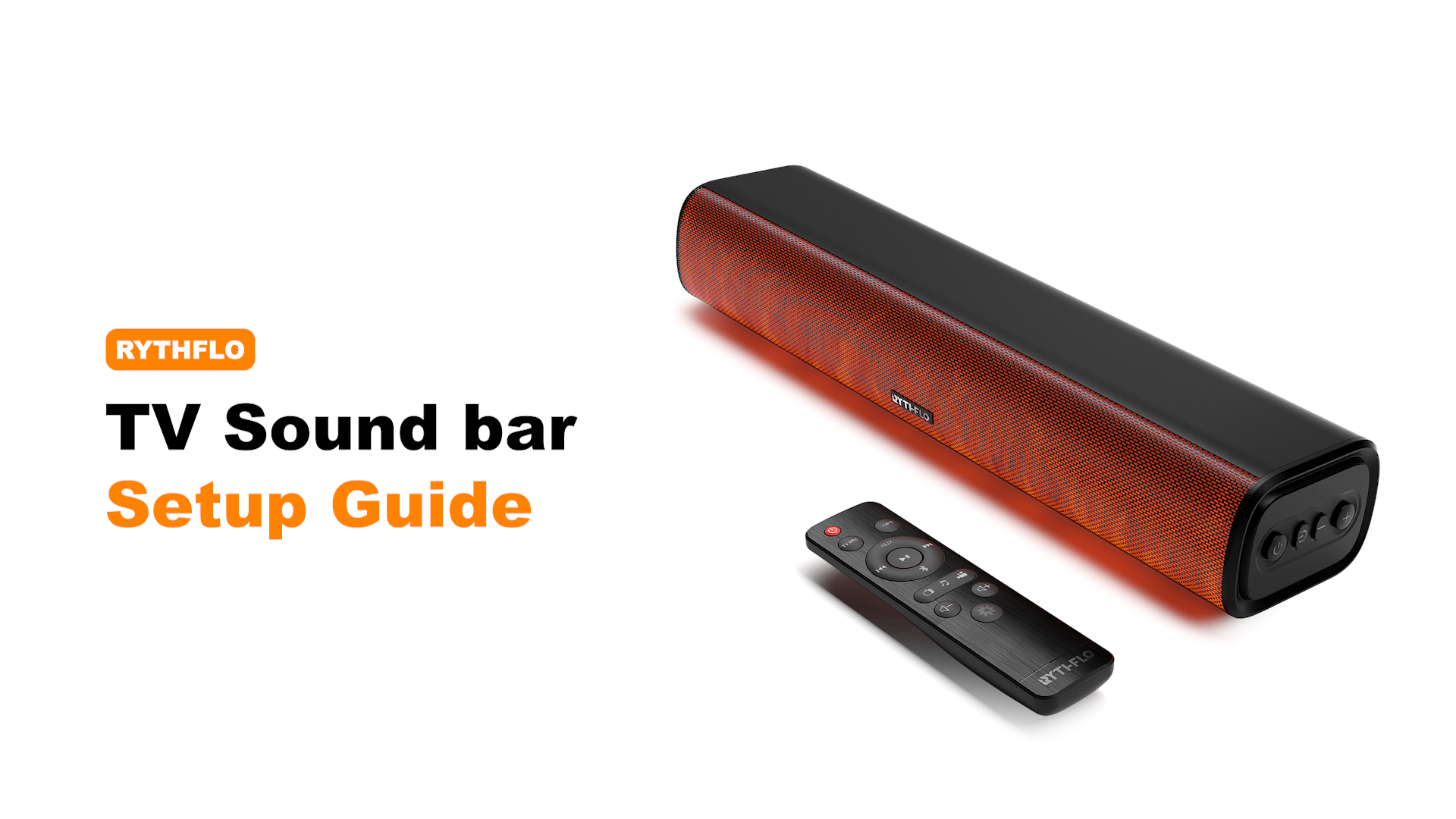 Amazon.com: Rythflo 60W Bluetooth Sound Bar, 16 inch Compact TV